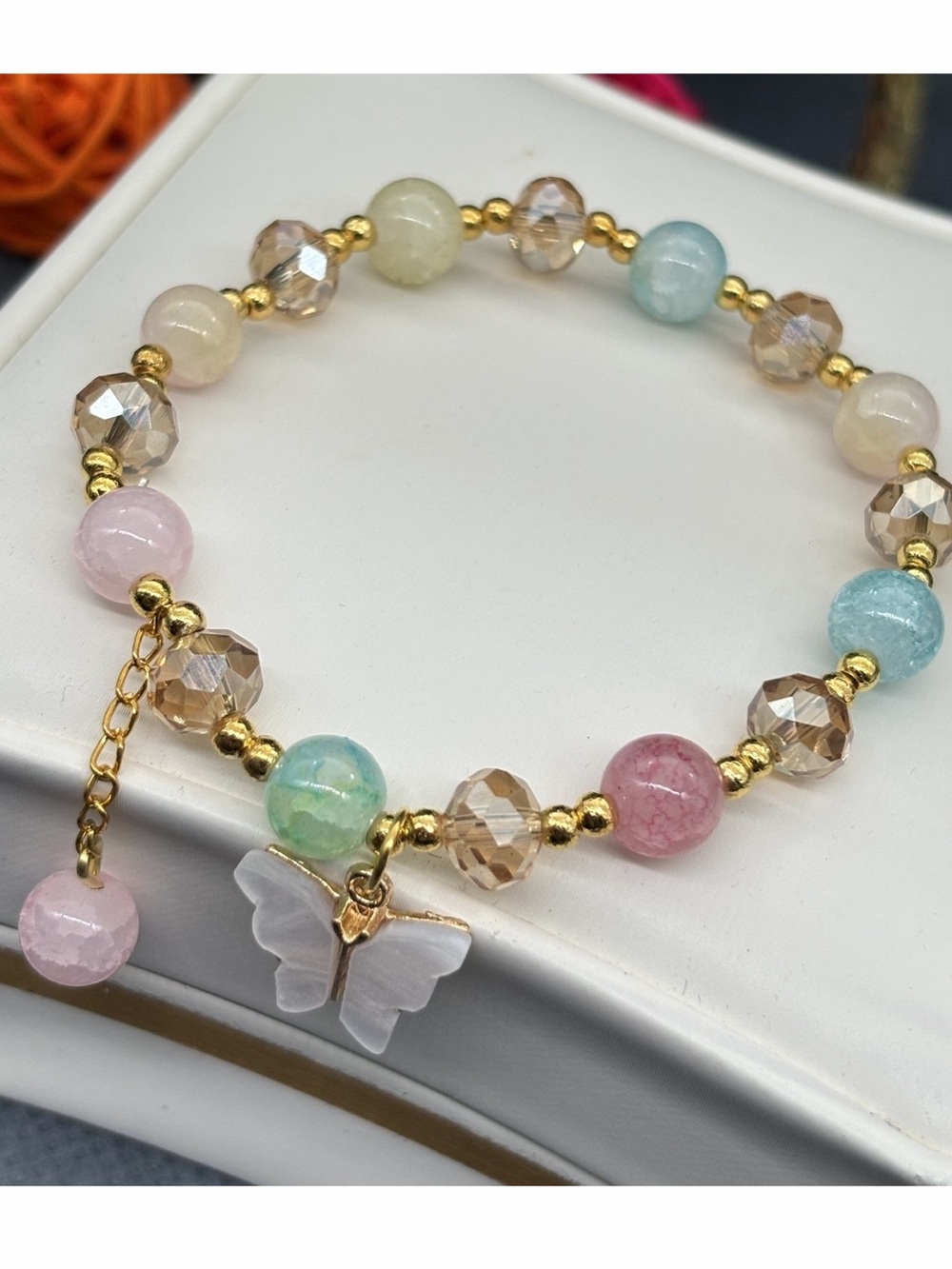 🆕New Butterfly Beaded Bracelet . - Picture 4 of 5